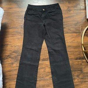 black cute fitted pants.